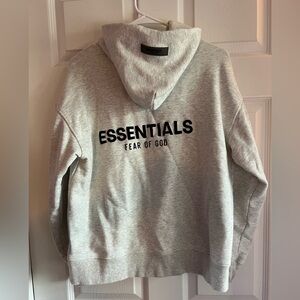 Fear of God Essentials Heather Gray Hoodie